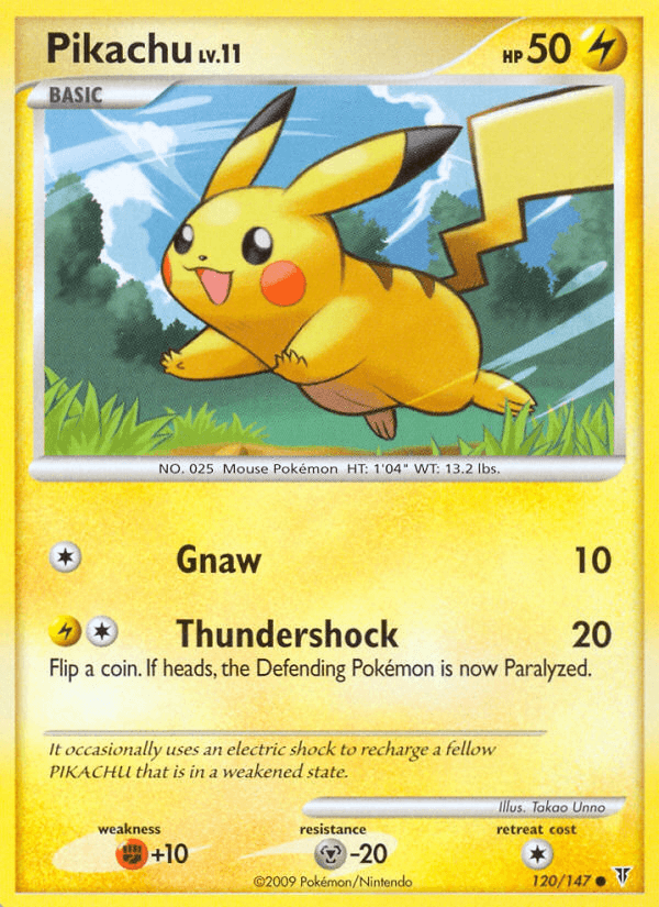 Pikachu, kortbilde fra pokemontcg.io