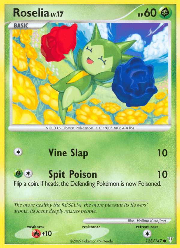 Roselia, kortbilde fra pokemontcg.io