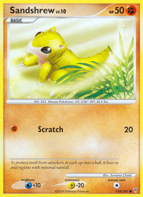 Sandshrew, kortbilde fra pokemontcg.io