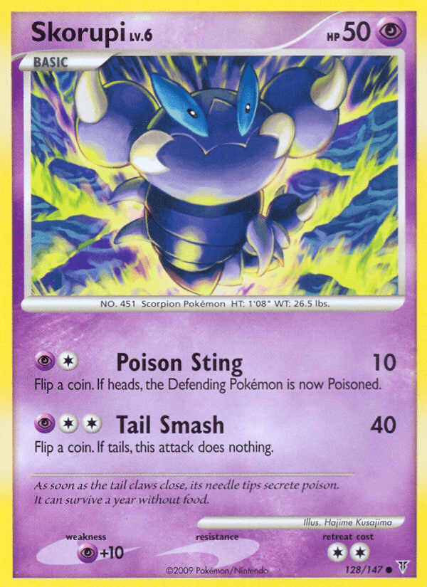 Skorupi, kortbilde fra pokemontcg.io