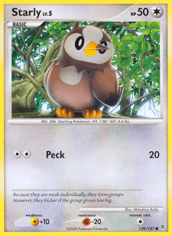 Starly, kortbilde fra pokemontcg.io