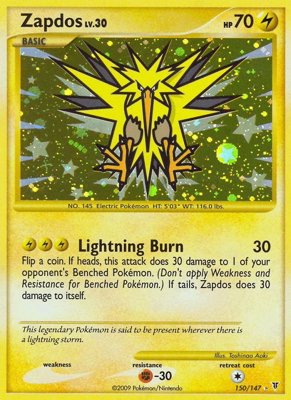 Zapdos, kortbilde fra pokemontcg.io