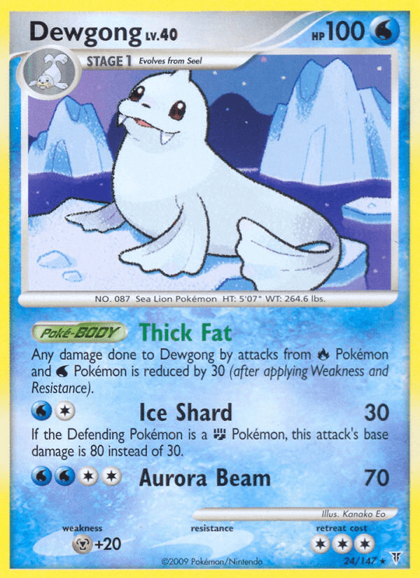 Dewgong, kortbilde fra pokemontcg.io