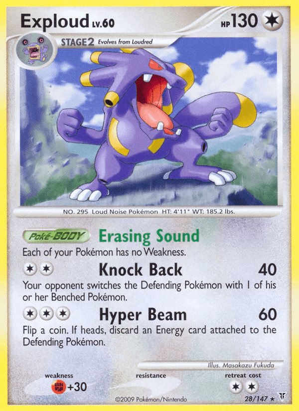 Exploud, kortbilde fra pokemontcg.io