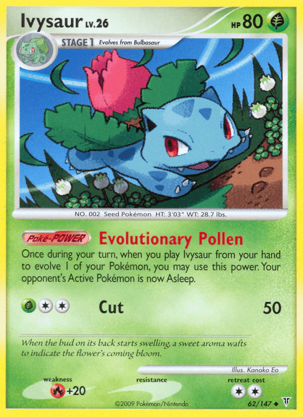 Ivysaur, kortbilde fra pokemontcg.io