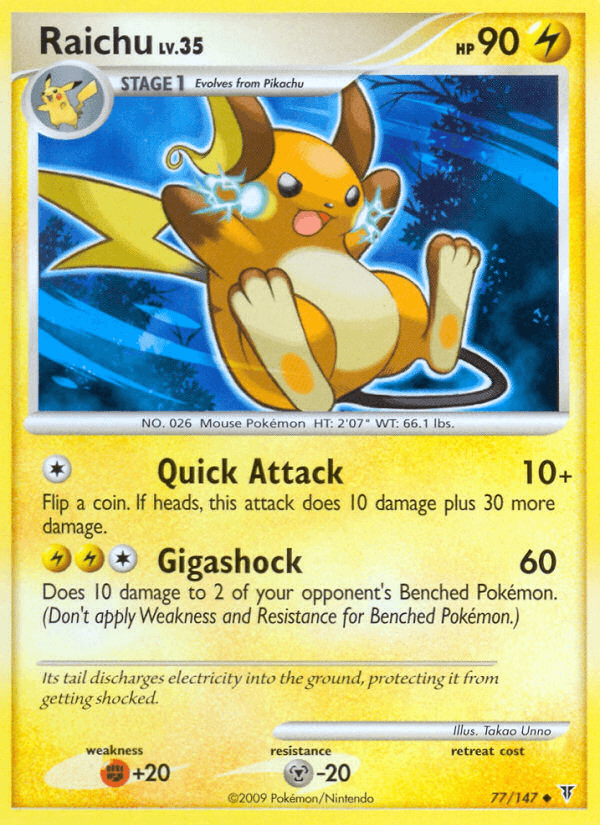 Raichu, kortbilde fra pokemontcg.io