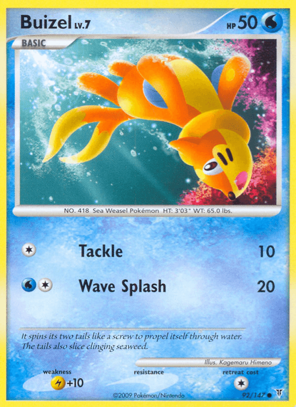 Buizel, kortbilde fra pokemontcg.io