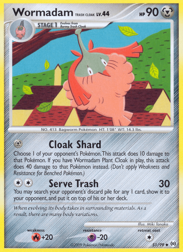 Wormadam Trash Cloak, kortbilde fra pokemontcg.io