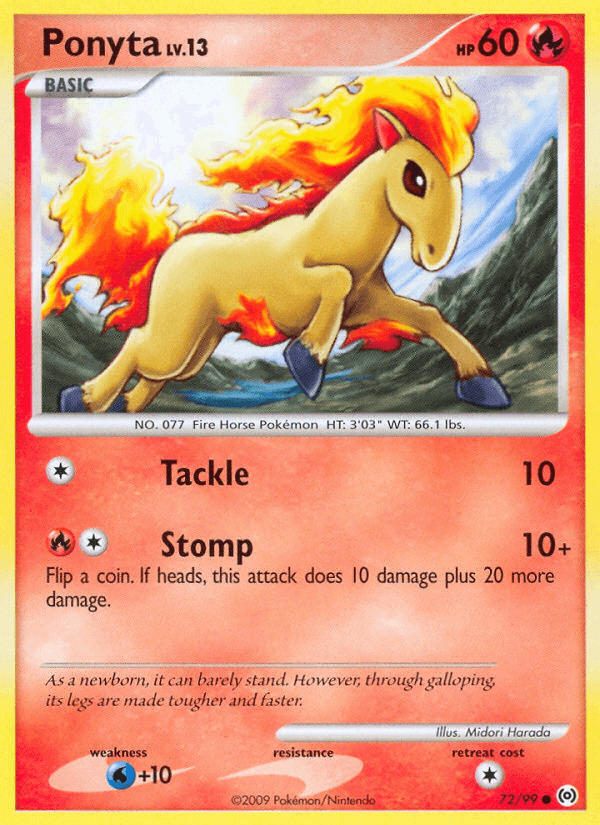 Ponyta, kortbilde fra pokemontcg.io