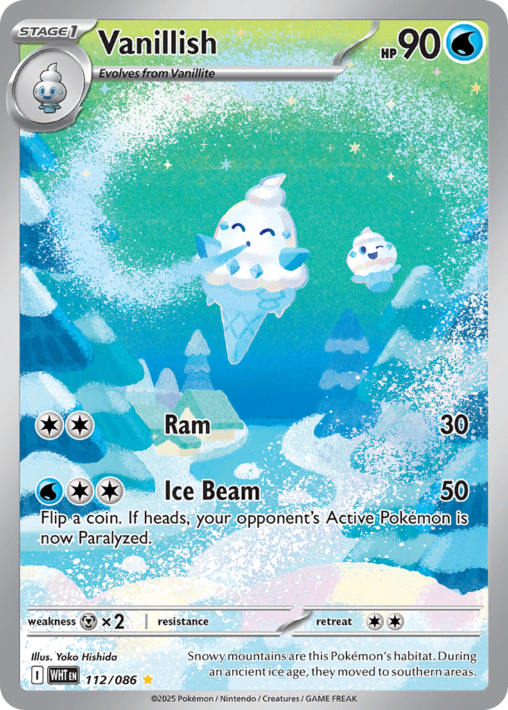 Vanillish, kortbilde fra pokemontcg.io