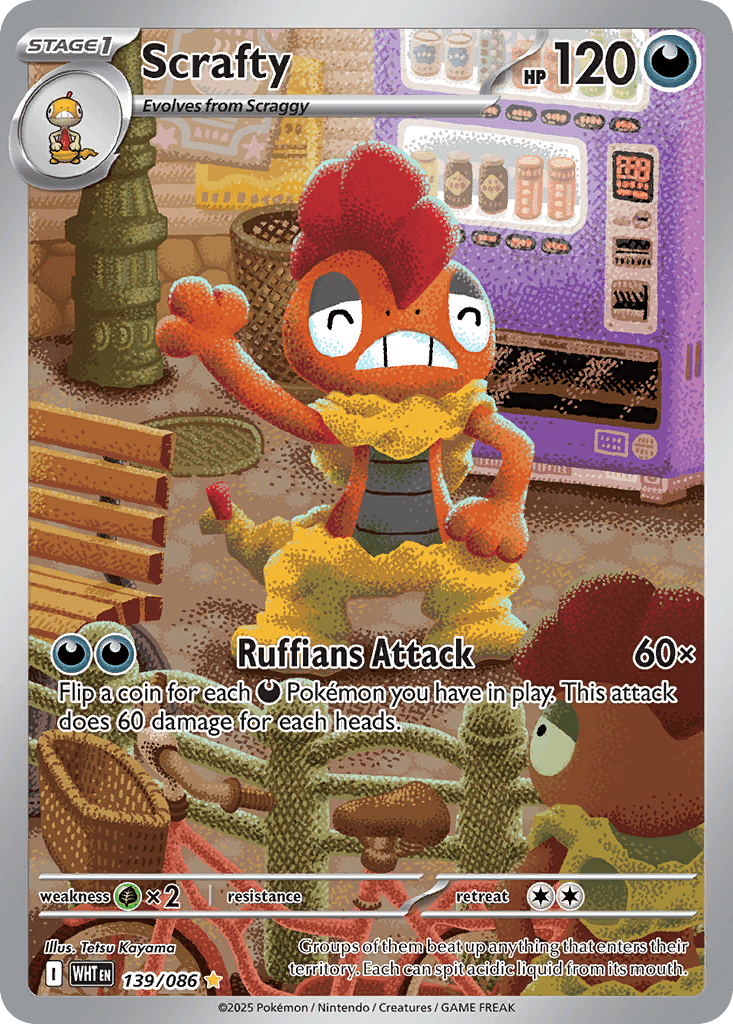 Scrafty, kortbilde fra pokemontcg.io