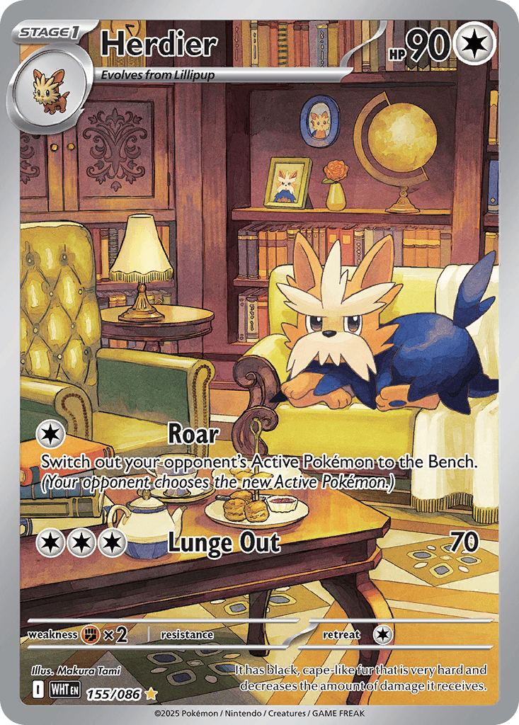 Herdier, kortbilde fra pokemontcg.io