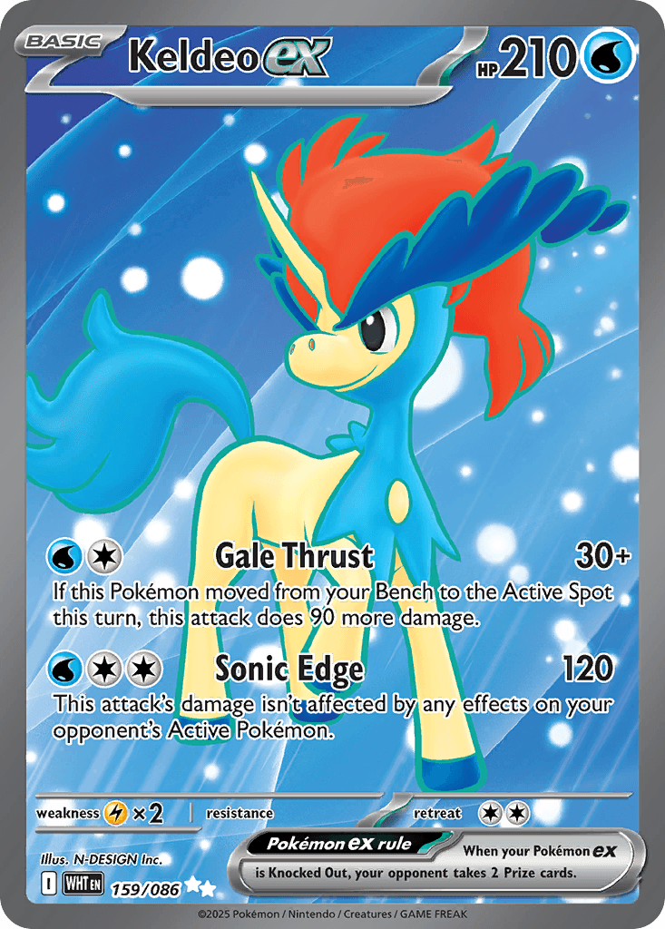 Keldeo ex, kortbilde fra pokemontcg.io