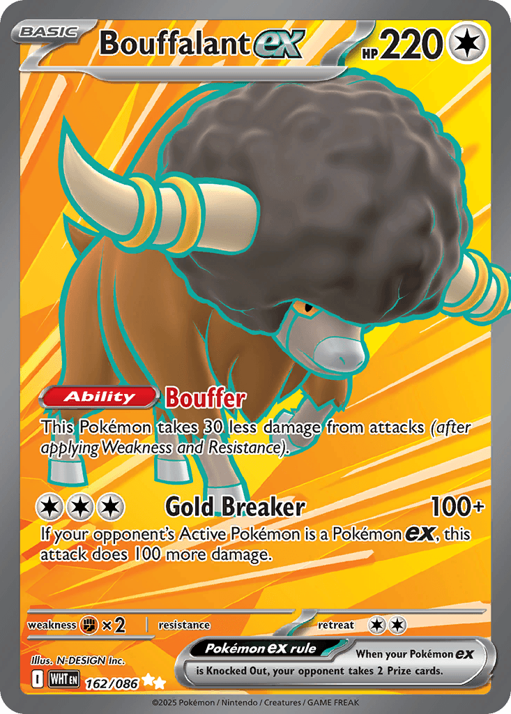 Bouffalant ex, kortbilde fra pokemontcg.io