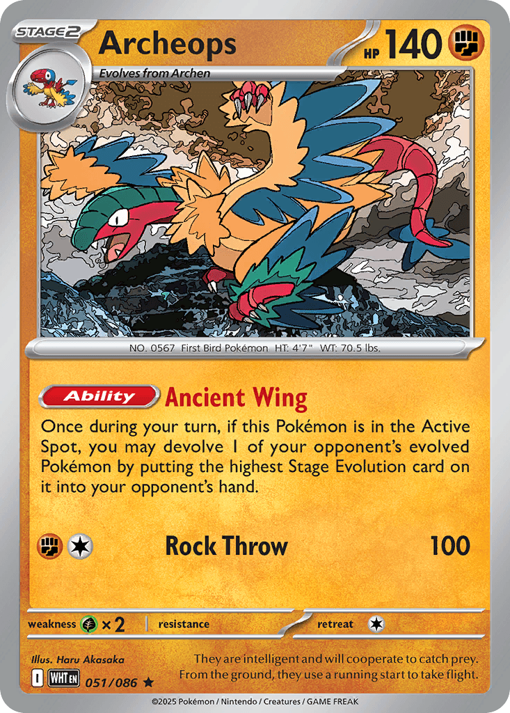 Archeops, kortbilde fra pokemontcg.io