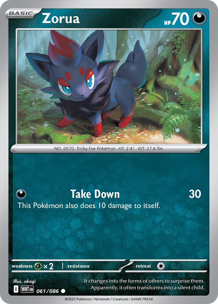 Zorua, kortbilde fra pokemontcg.io