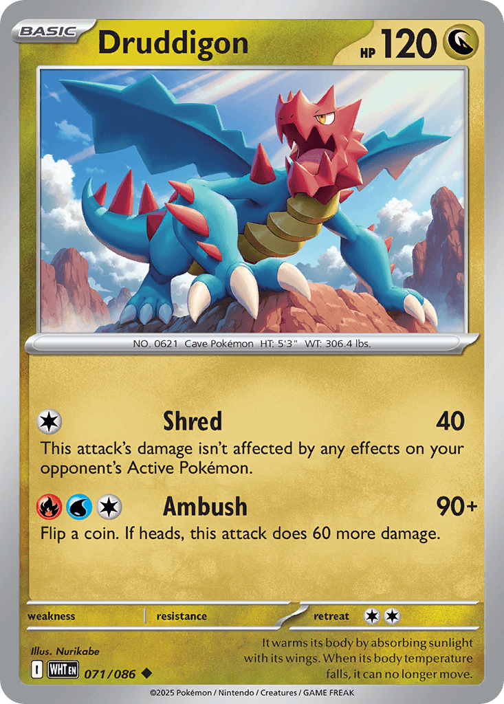 Druddigon, kortbilde fra pokemontcg.io