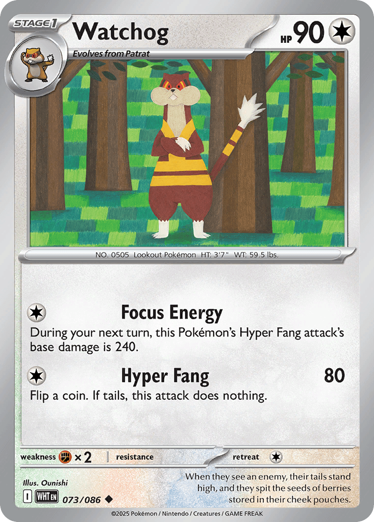 Watchog, kortbilde fra pokemontcg.io