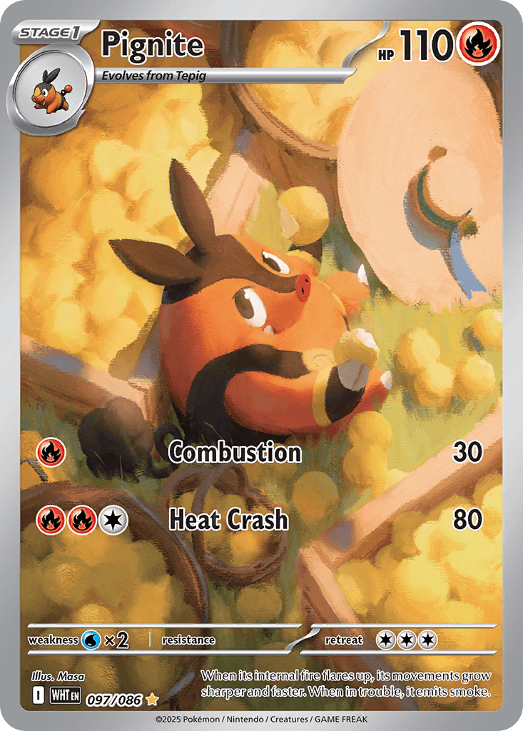 Pignite, kortbilde fra pokemontcg.io