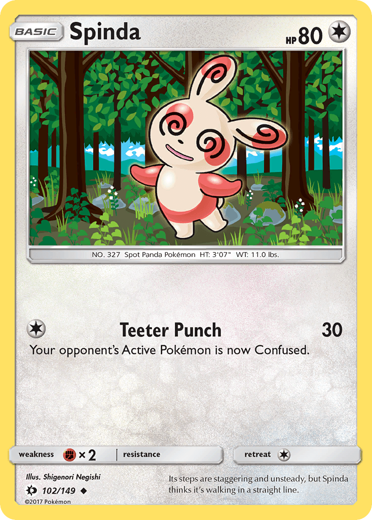 Spinda, kortbilde fra pokemontcg.io