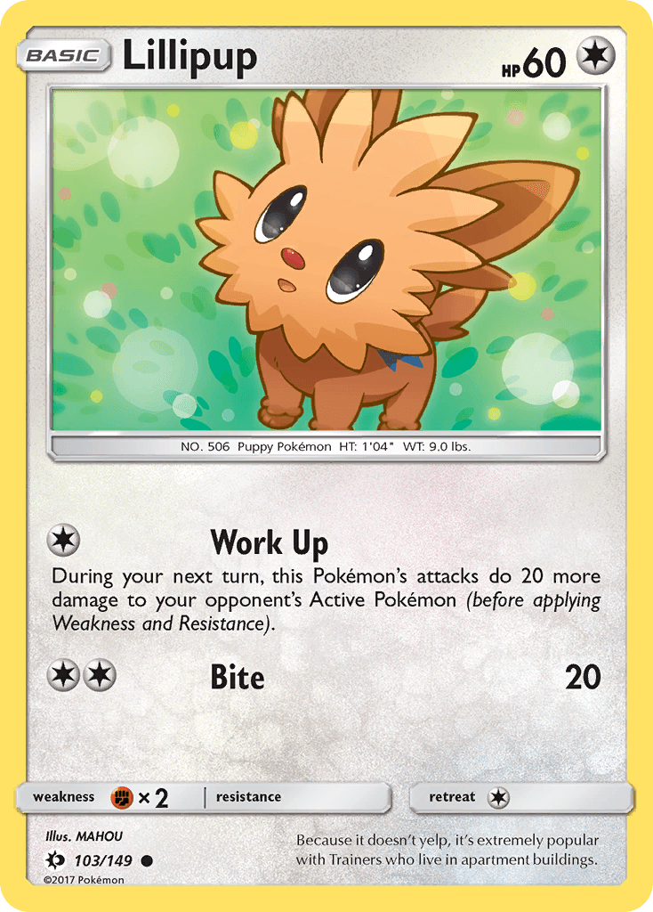 Lillipup, kortbilde fra pokemontcg.io