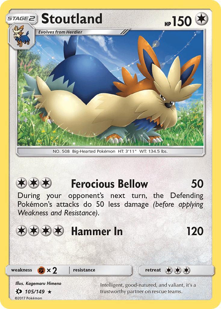 Stoutland, kortbilde fra pokemontcg.io