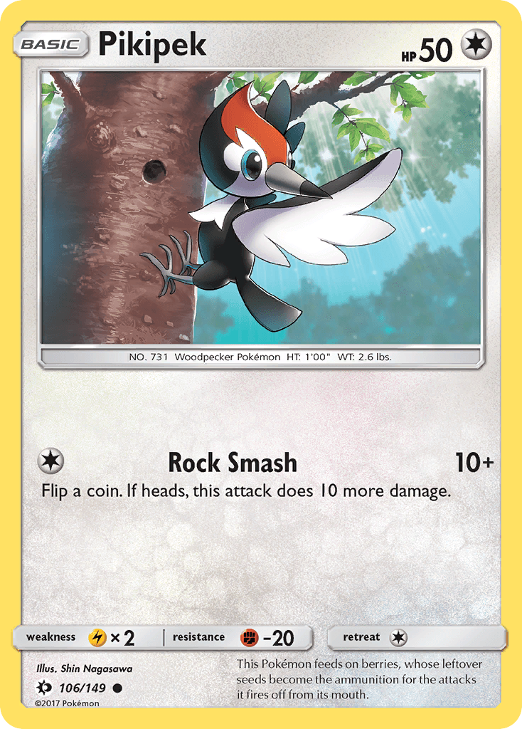 Pikipek, kortbilde fra pokemontcg.io