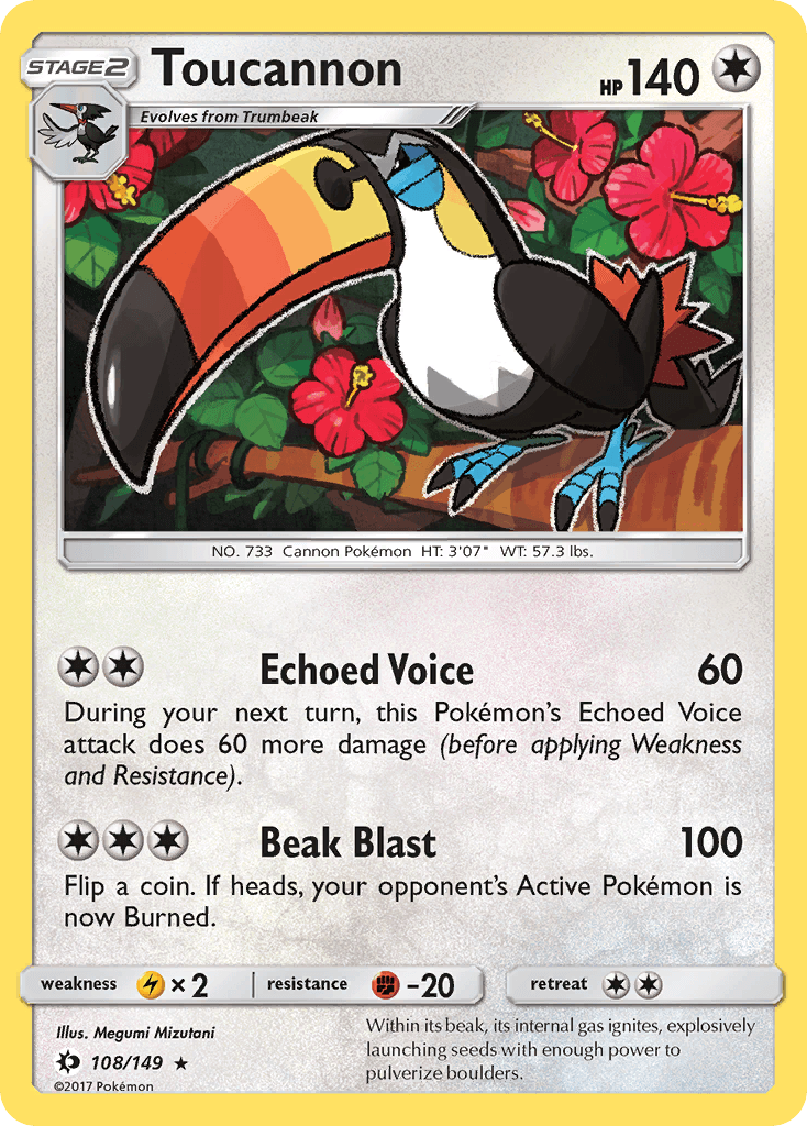 Toucannon, kortbilde fra pokemontcg.io