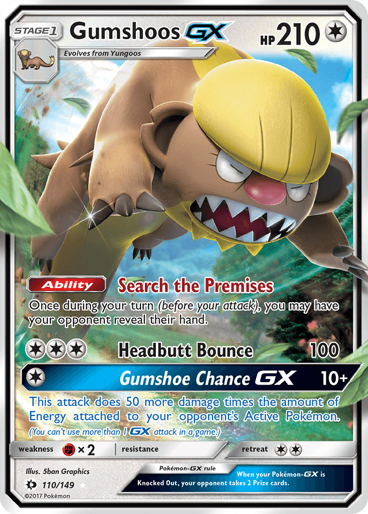 Gumshoos-GX, kortbilde fra pokemontcg.io