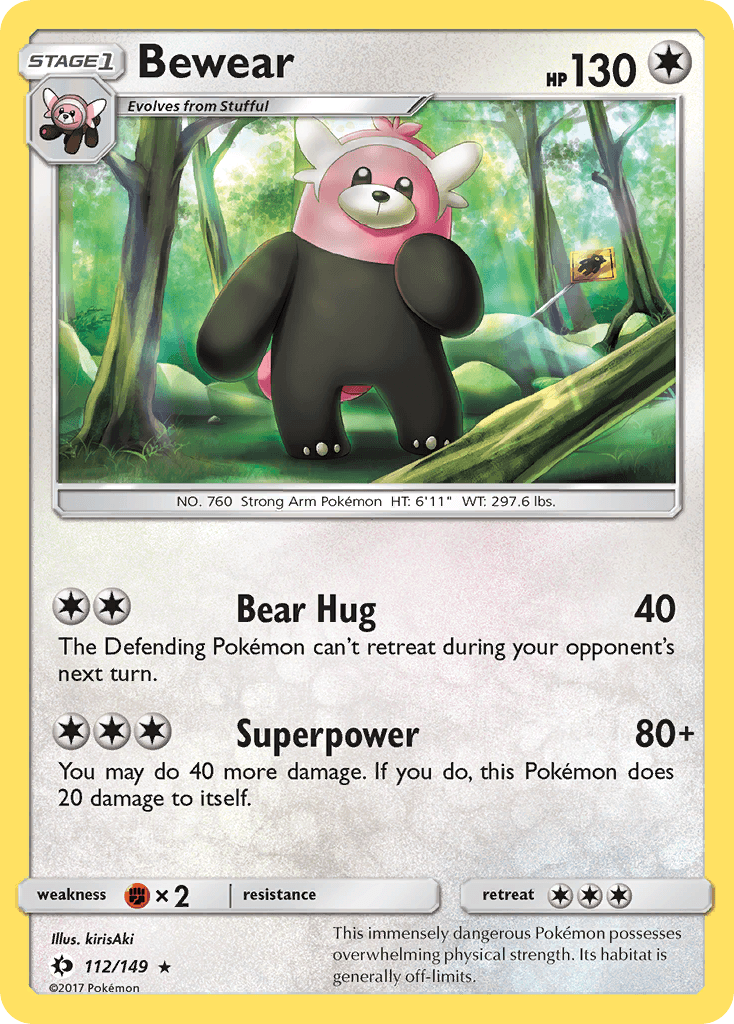Bewear, kortbilde fra pokemontcg.io