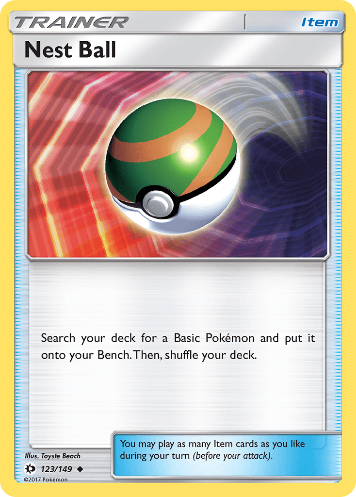 Nest Ball, kortbilde fra pokemontcg.io
