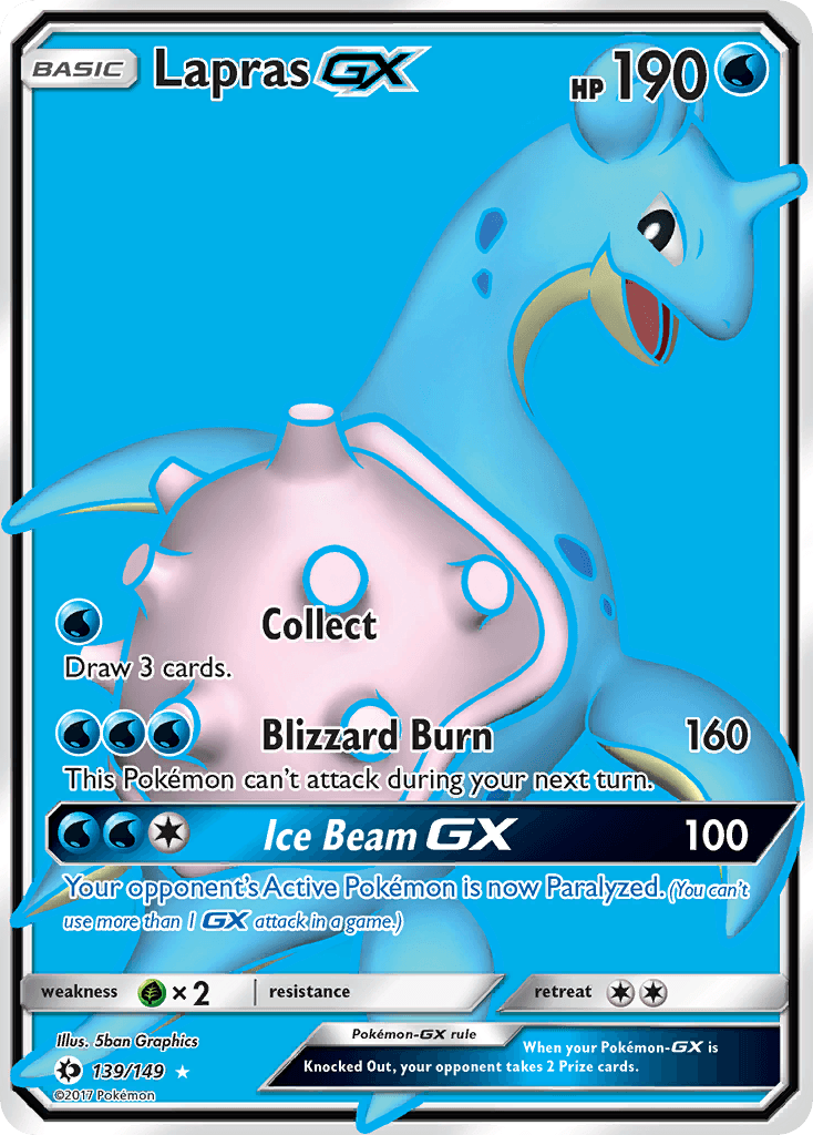 Lapras-GX, kortbilde fra pokemontcg.io