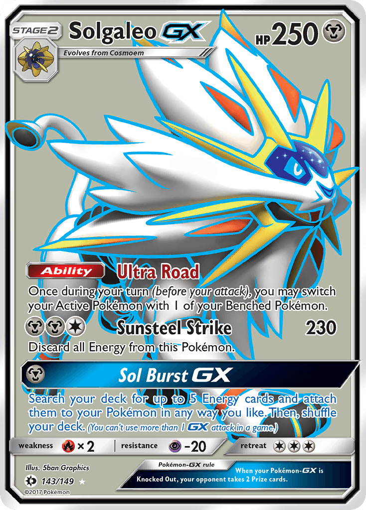 Solgaleo-GX, kortbilde fra pokemontcg.io