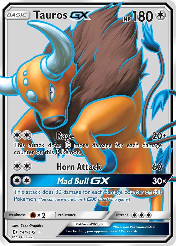 Tauros-GX, kortbilde fra pokemontcg.io