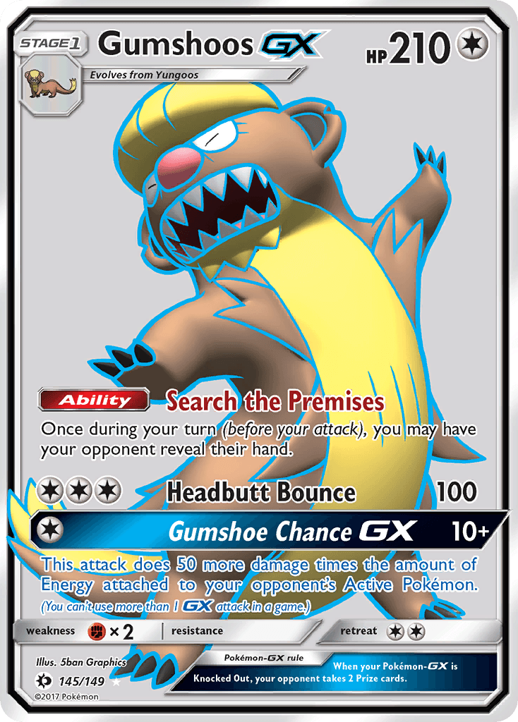 Gumshoos-GX, kortbilde fra pokemontcg.io