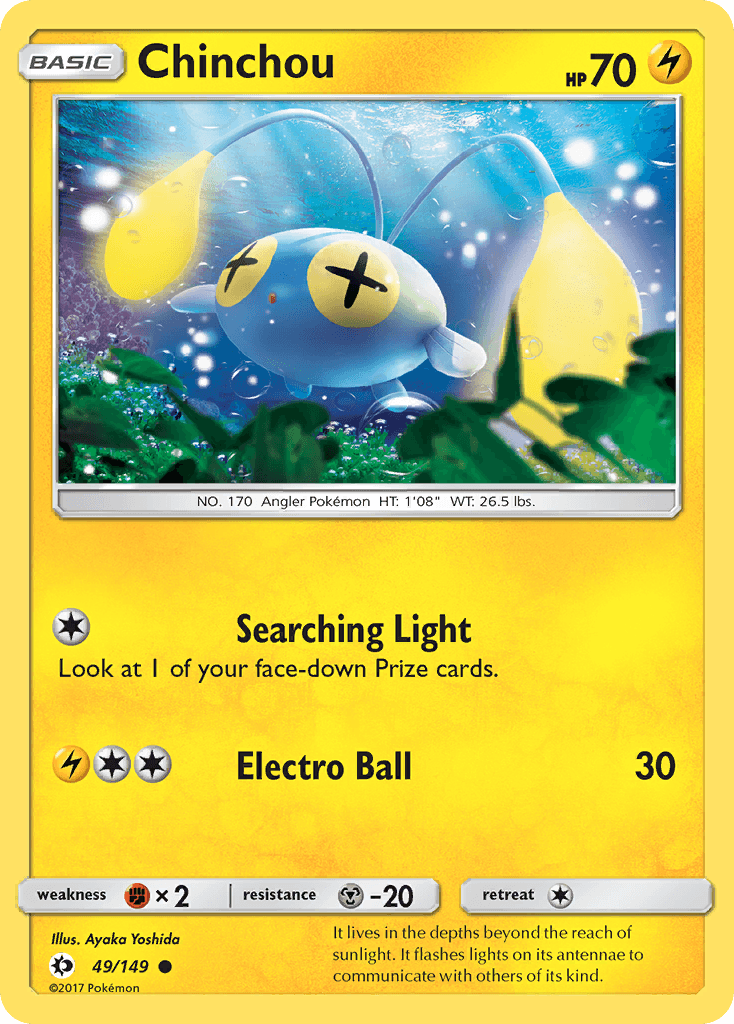 Chinchou, kortbilde fra pokemontcg.io