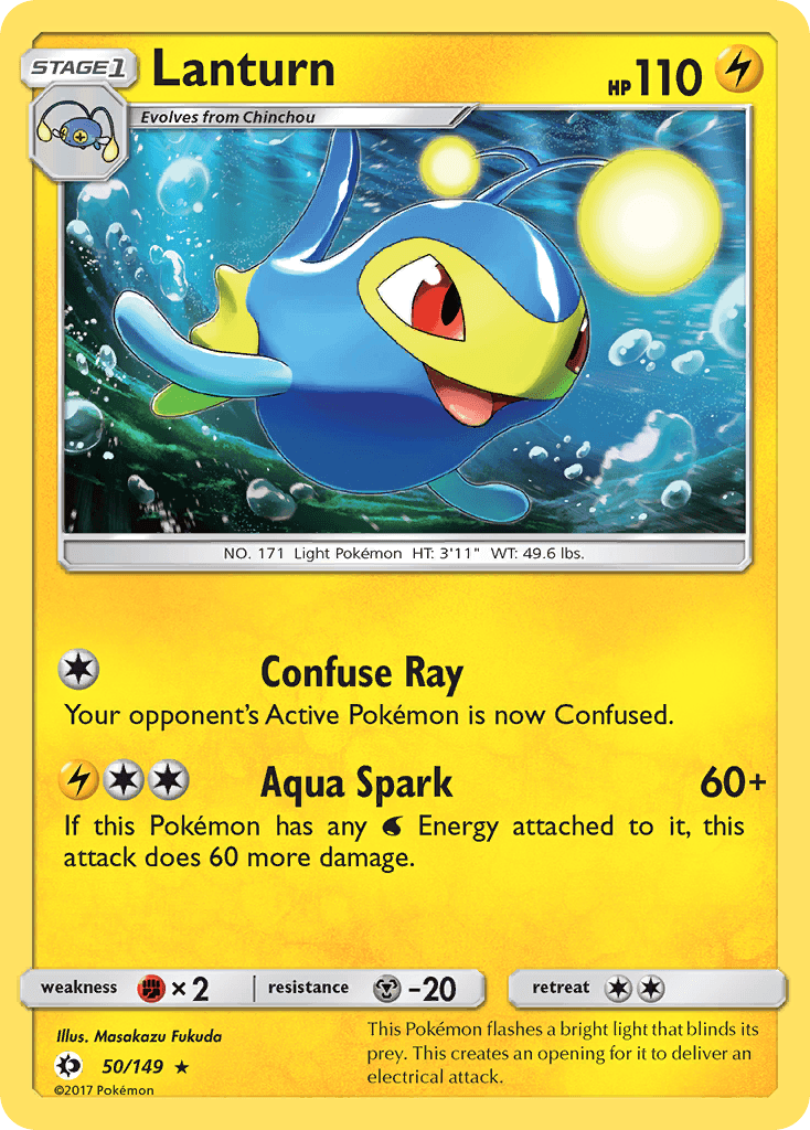 Lanturn, kortbilde fra pokemontcg.io