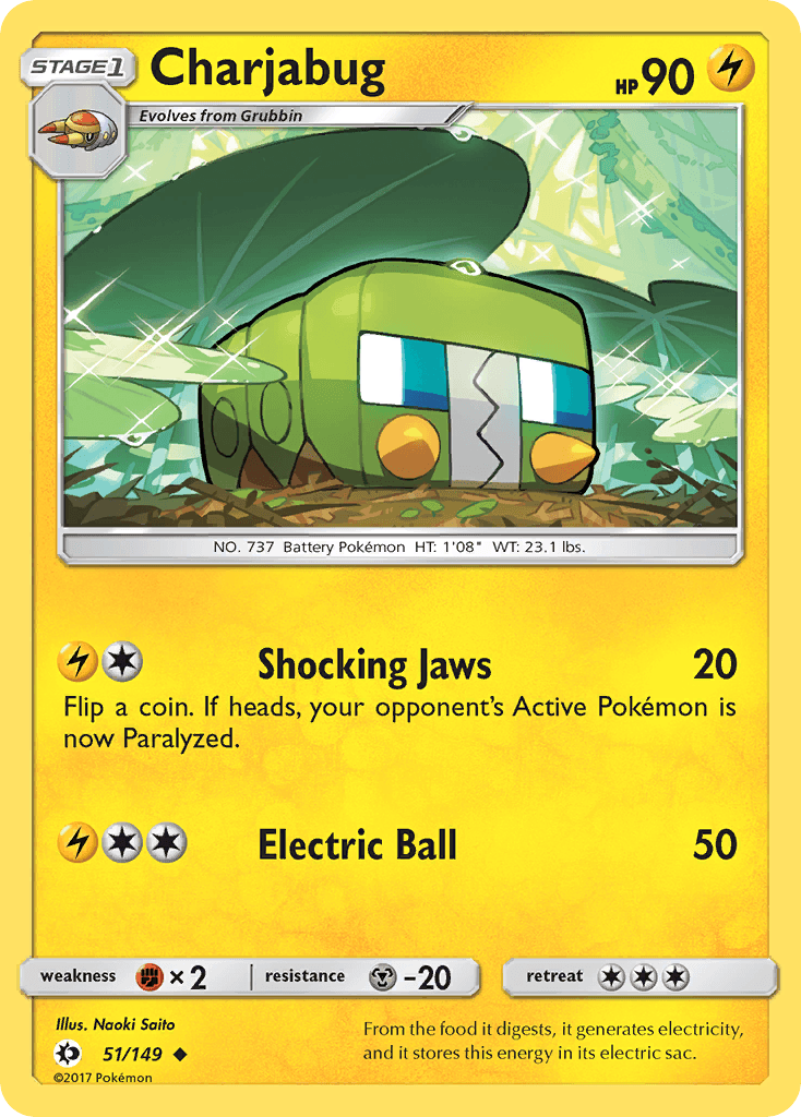 Charjabug, kortbilde fra pokemontcg.io