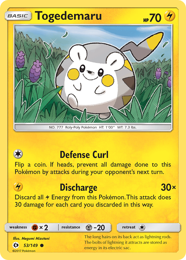 Togedemaru, kortbilde fra pokemontcg.io