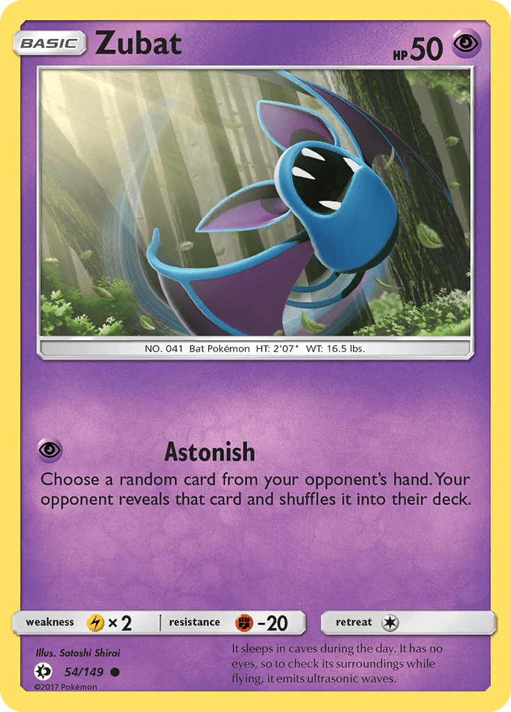 Zubat, kortbilde fra pokemontcg.io