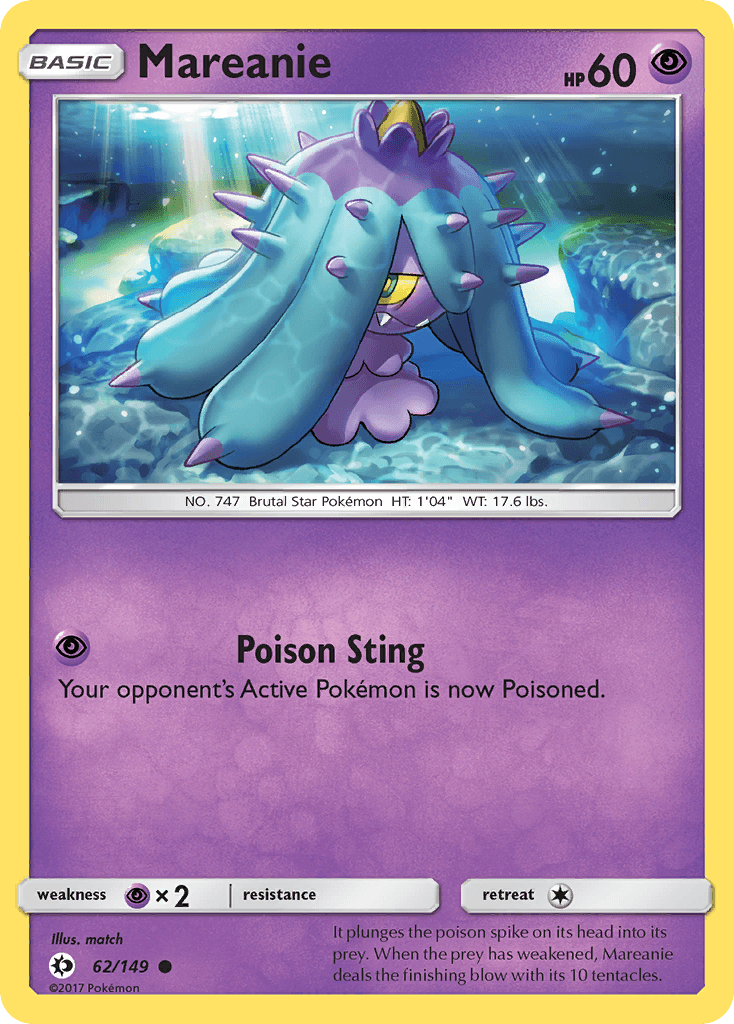 Mareanie, kortbilde fra pokemontcg.io