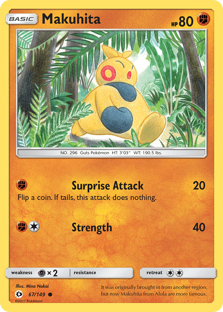 Makuhita, kortbilde fra pokemontcg.io
