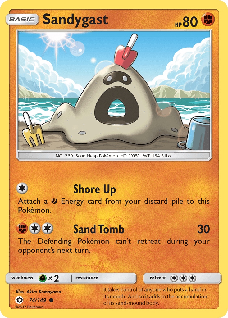 Sandygast, kortbilde fra pokemontcg.io