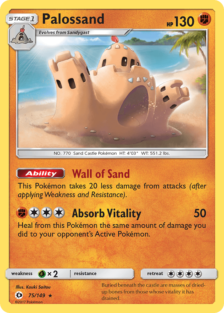 Palossand, kortbilde fra pokemontcg.io