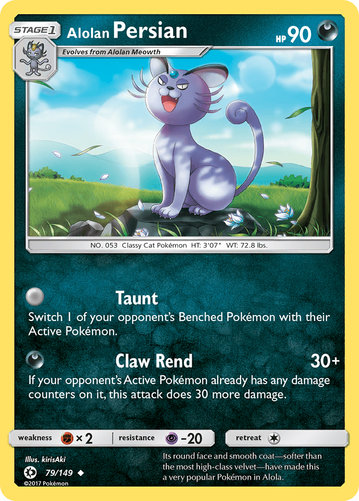 Alolan Persian, kortbilde fra pokemontcg.io