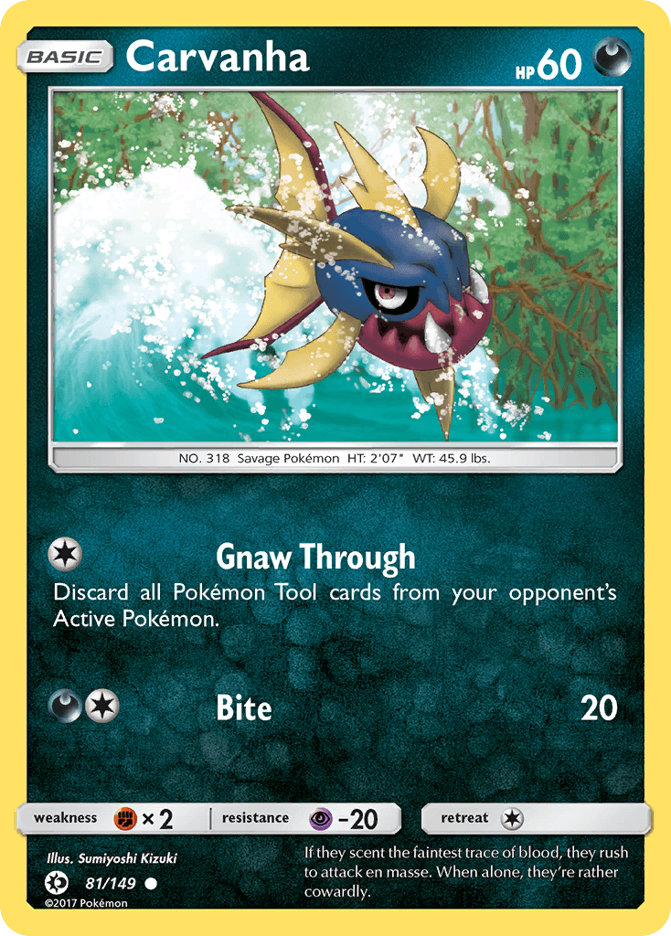 Carvanha, kortbilde fra pokemontcg.io