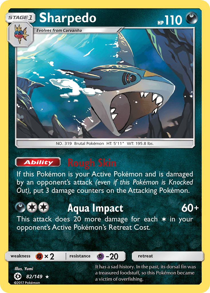 Sharpedo, kortbilde fra pokemontcg.io