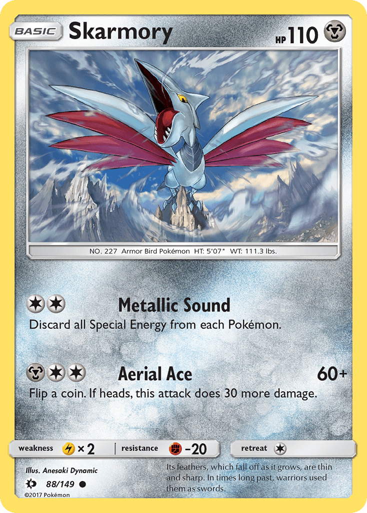 Skarmory, kortbilde fra pokemontcg.io