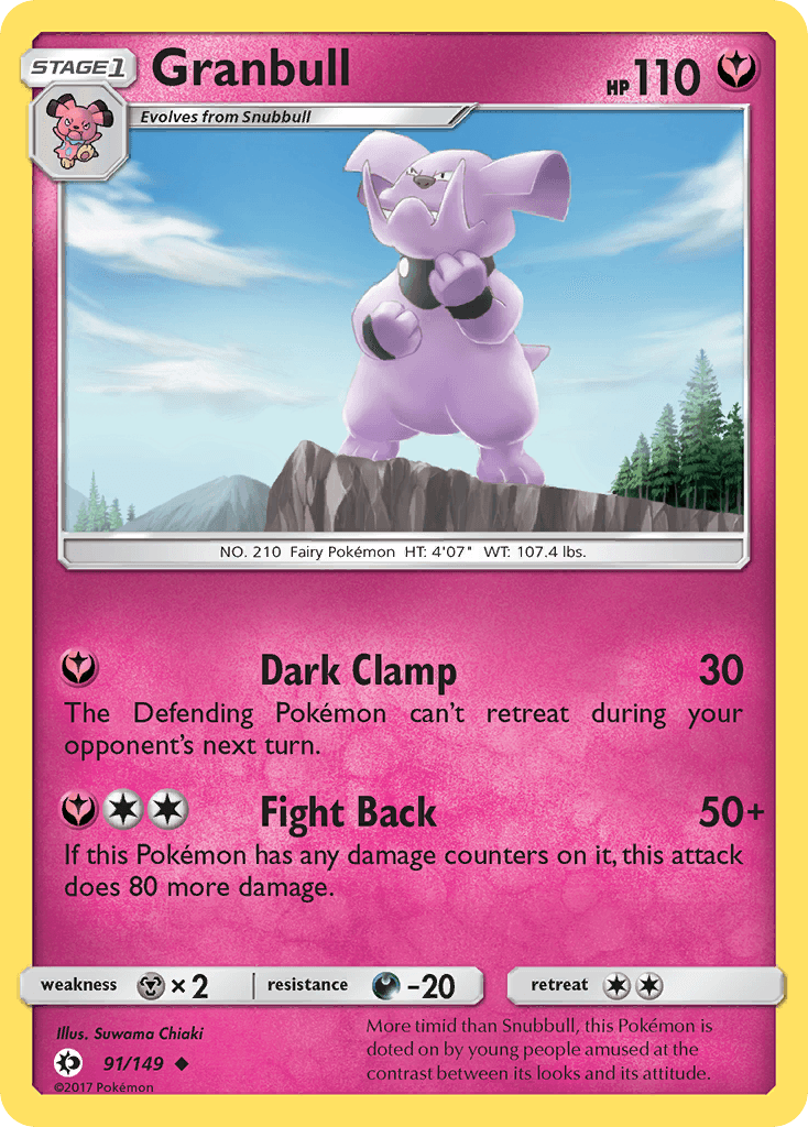 Granbull, kortbilde fra pokemontcg.io