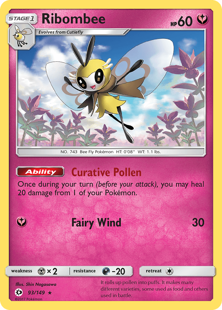 Ribombee, kortbilde fra pokemontcg.io